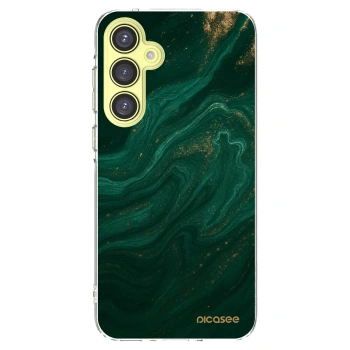 Picasee Samsung Galaxy A35 5G A356B Hülle - Transparentes Silikon - Green