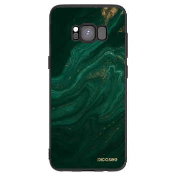 Picasee Samsung Galaxy S8 G950F Hülle - Schwarzes Silikon - Green