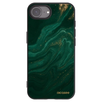 Picasee Apple iPhone 16e Hülle - Schwarzes Silikon - Green