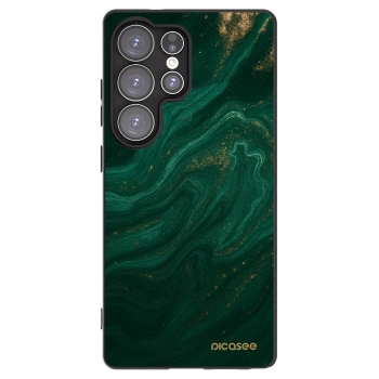 Picasee Samsung Galaxy S25 Ultra 5G Hülle - Schwarzes Silikon - Green