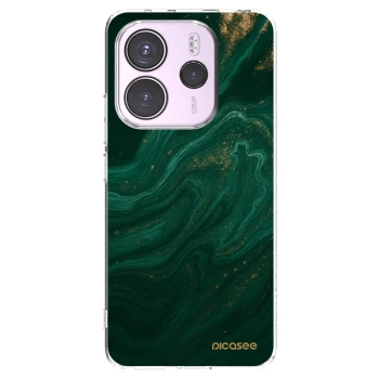 Picasee Xiaomi Redmi Note 14 4G Hülle - Transparentes Silikon - Green