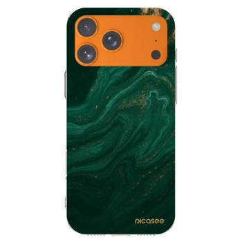 Picasee Apple iPhone 17 Pro Max Hülle - Transparentes Silikon - Green