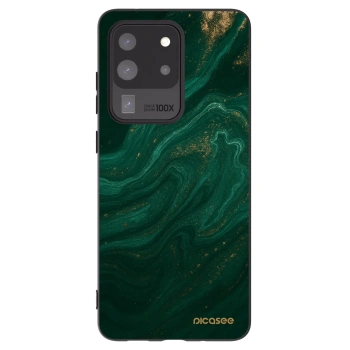Picasee Samsung Galaxy S20 Ultra 5G G988F Hülle - Schwarzes Silikon - Green