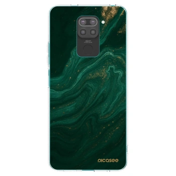 Picasee Xiaomi Redmi Note 9 Hülle - Schwarzes Silikon - Green