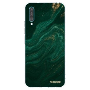 Picasee Samsung Galaxy A30s A307F Hülle - Transparentes Silikon - Green