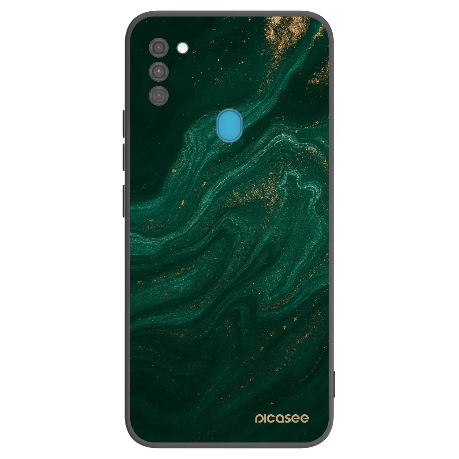 Picasee Samsung Galaxy M11 Hülle - Schwarzes Silikon - Green