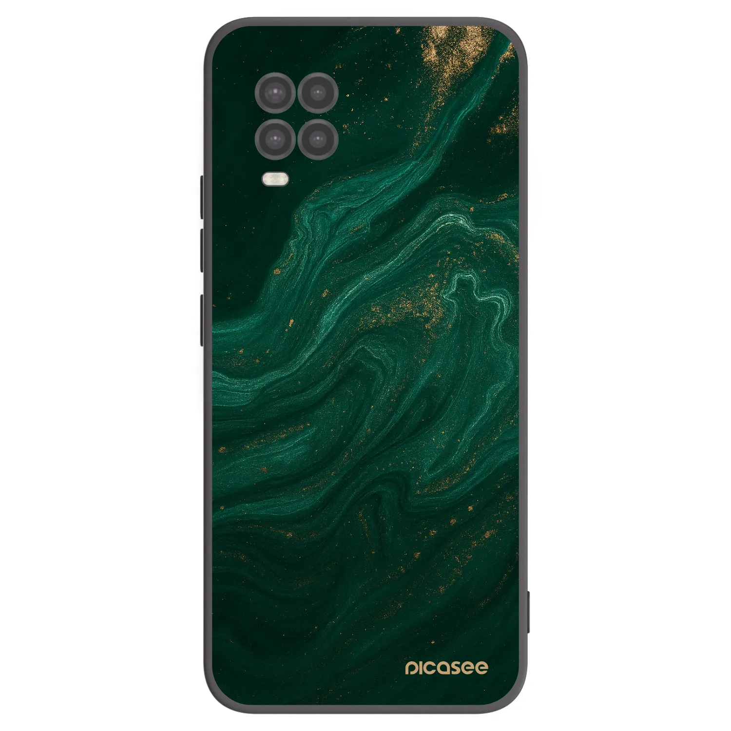 Picasee Xiaomi Mi 10 Lite Hülle - Schwarzes Silikon - Green