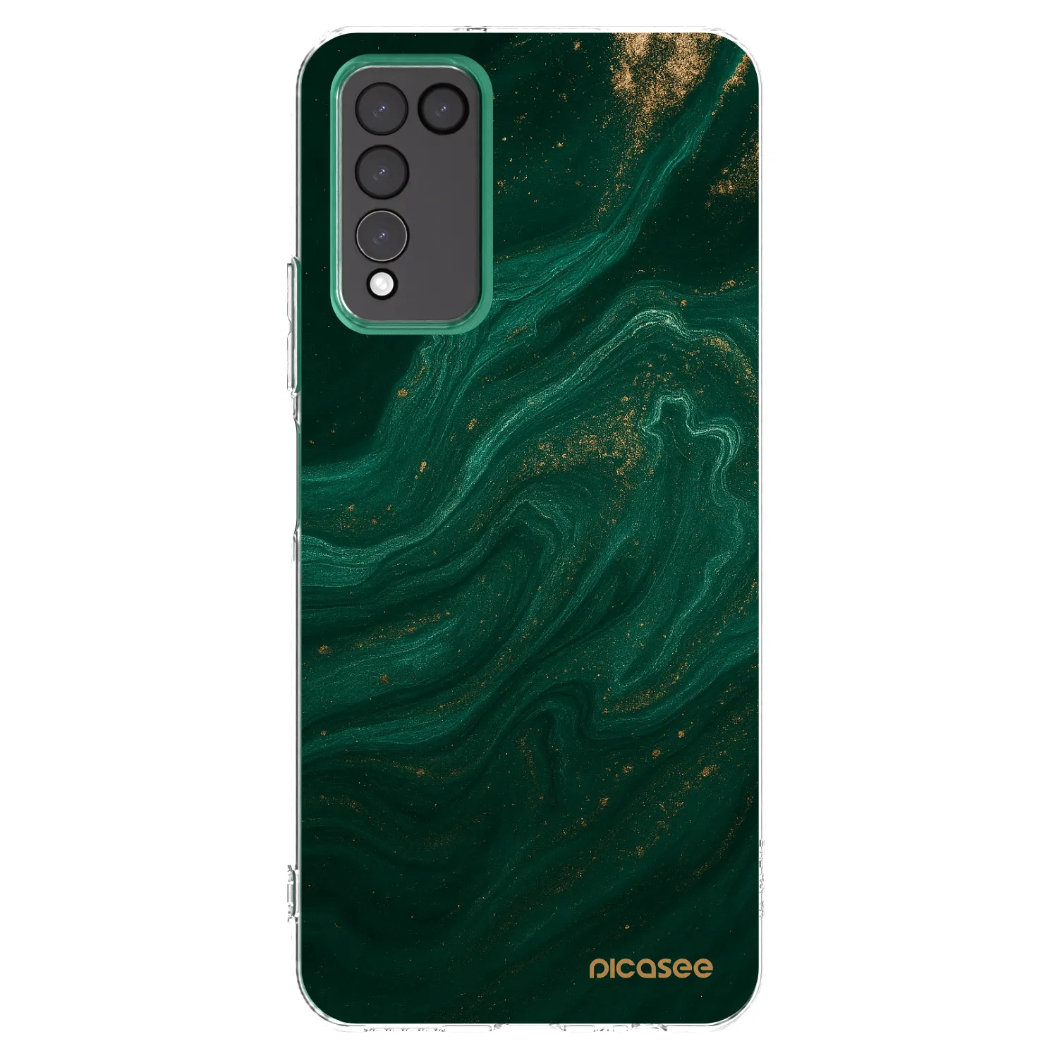 Picasee Honor 10X Lite Hülle - Transparentes Silikon - Green