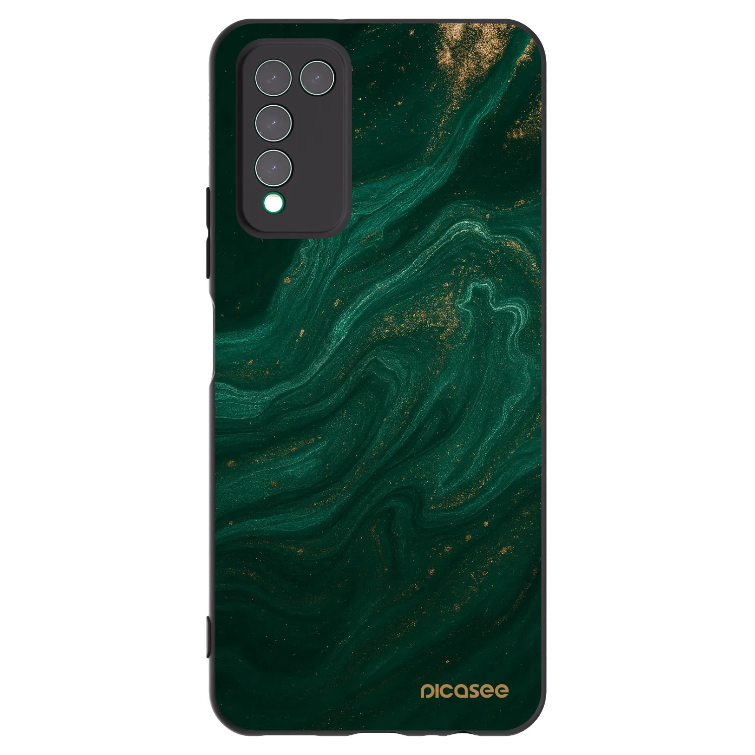 Picasee Honor 10X Lite Hülle - Schwarzes Silikon - Green