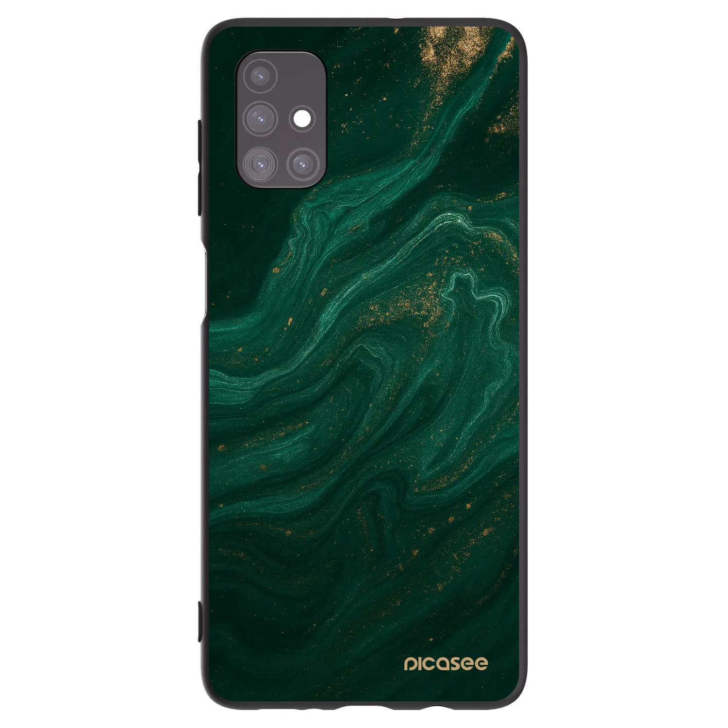 Picasee Samsung Galaxy M51 M515F Hülle - Schwarzes Silikon - Green