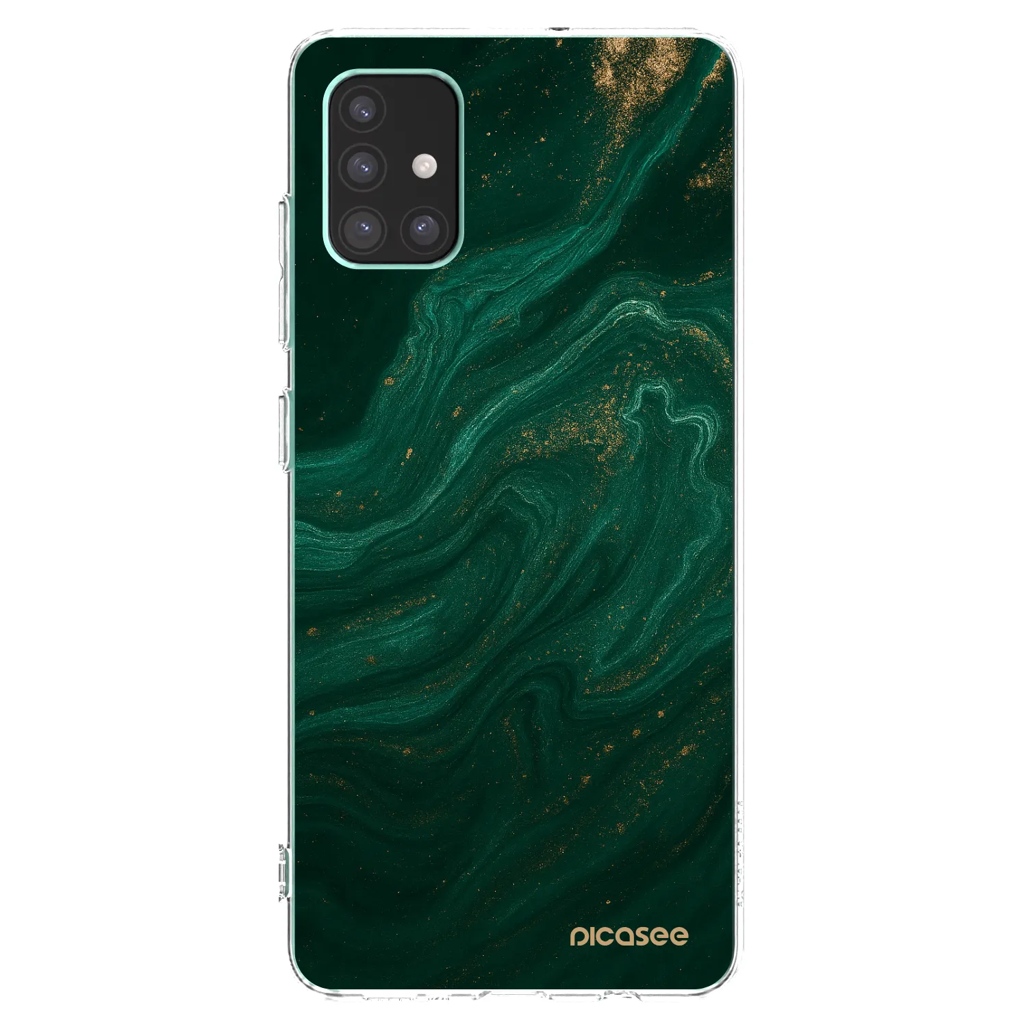 Picasee Samsung Galaxy M51 M515F Hülle - Transparentes Silikon - Green