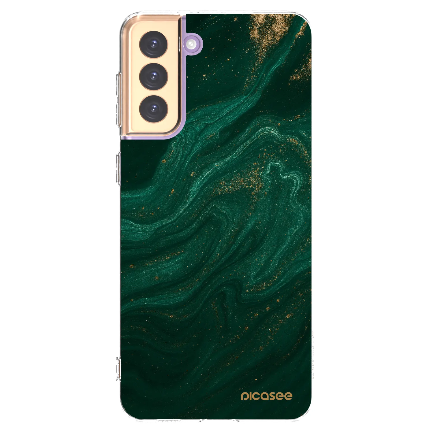 Picasee Samsung Galaxy S21+ 5G G996F Hülle - Transparentes Silikon - Green