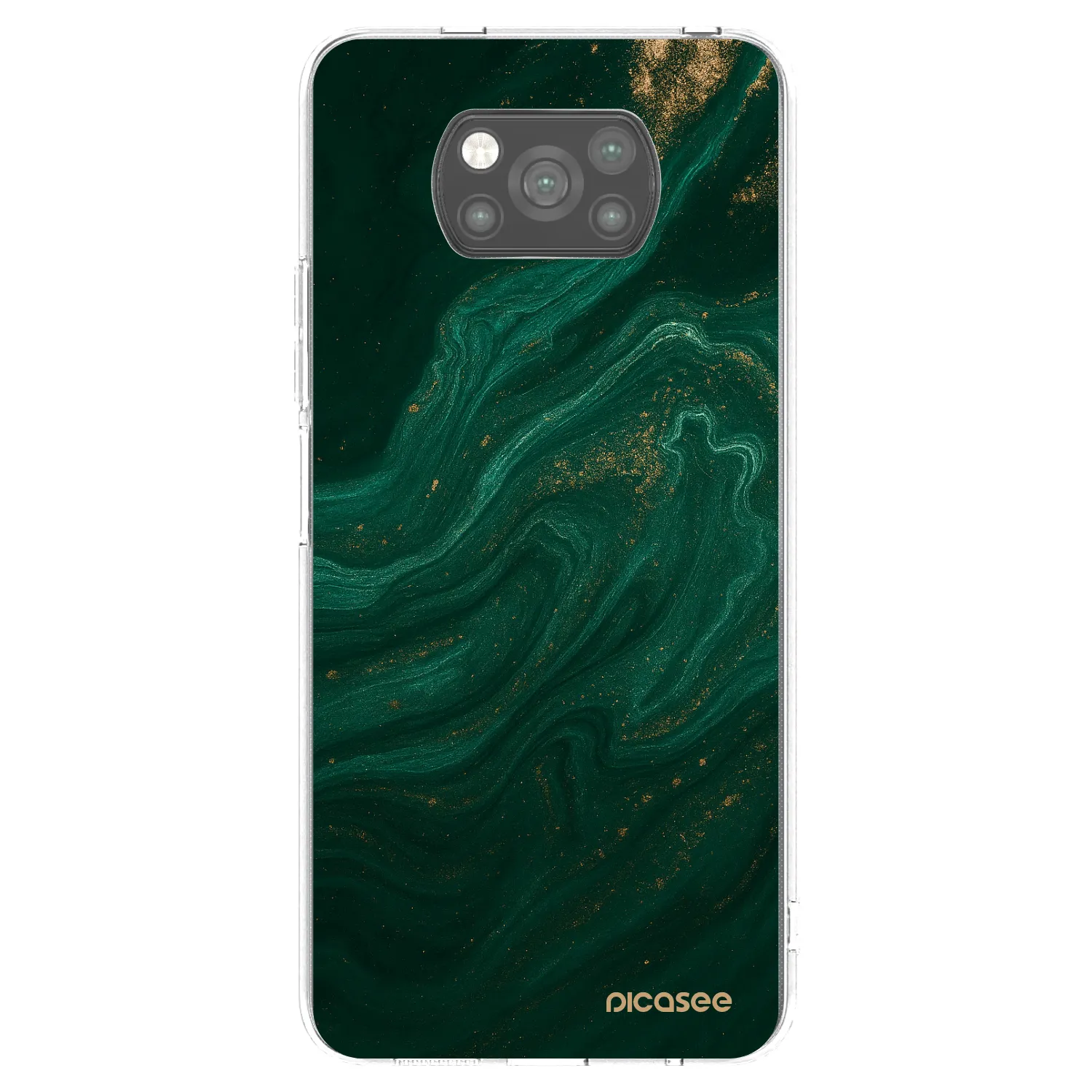 Picasee Xiaomi Poco X3 Pro Hülle - Schwarzes Silikon - Green