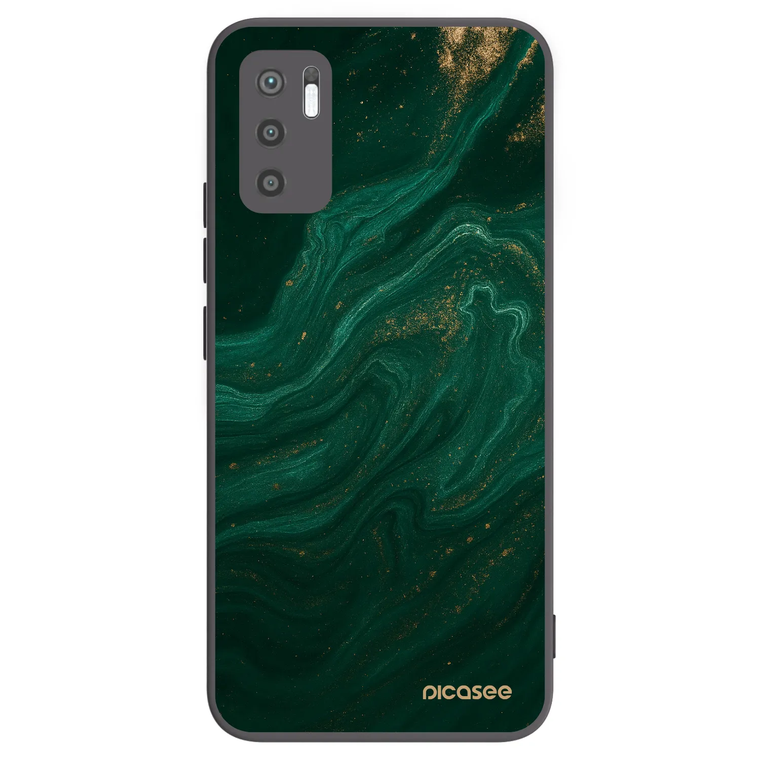 Picasee Xiaomi Redmi Note 10 5G Hülle - Schwarzes Silikon - Green