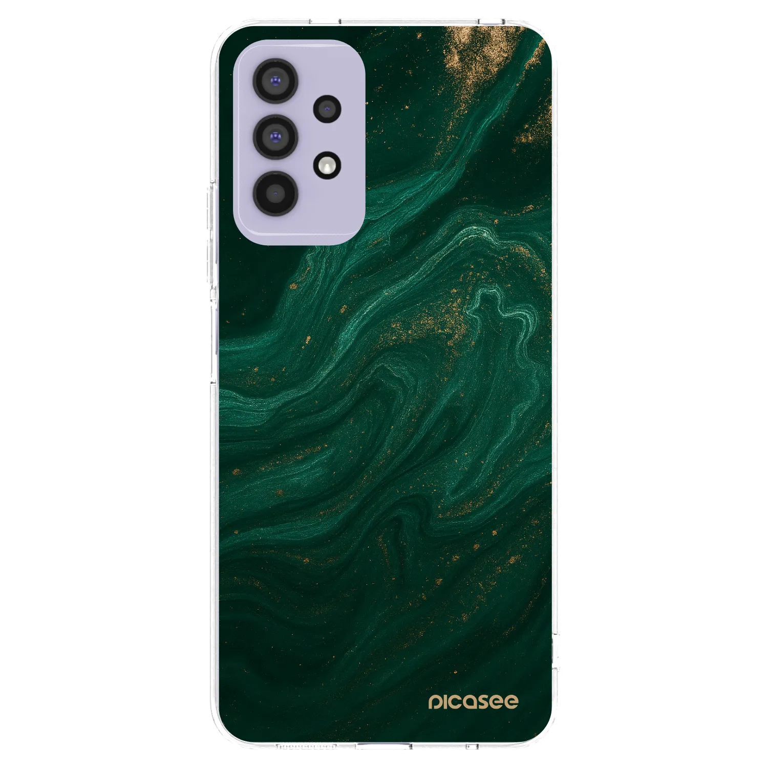 Picasee Samsung Galaxy A32 4G SM-A325F Hülle - Transparentes Silikon - Green