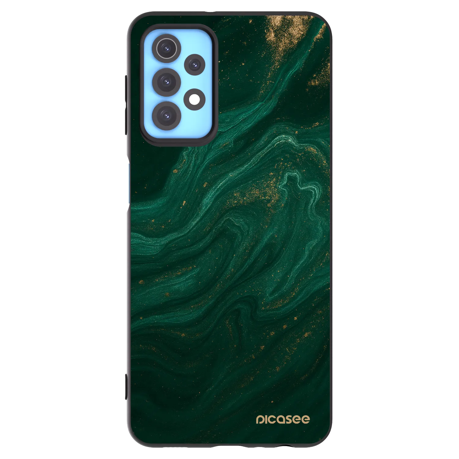 Picasee Samsung Galaxy A32 4G SM-A325F Hülle - Schwarzes Silikon - Green