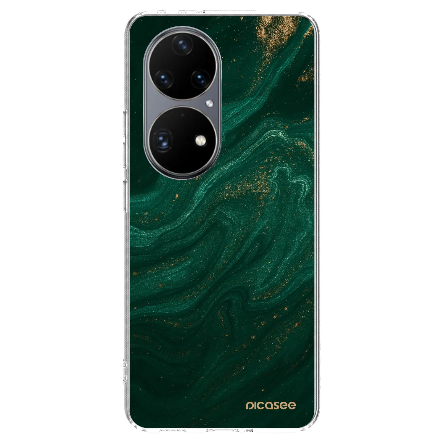 Picasee Huawei P50 Hülle - Transparentes Silikon - Green
