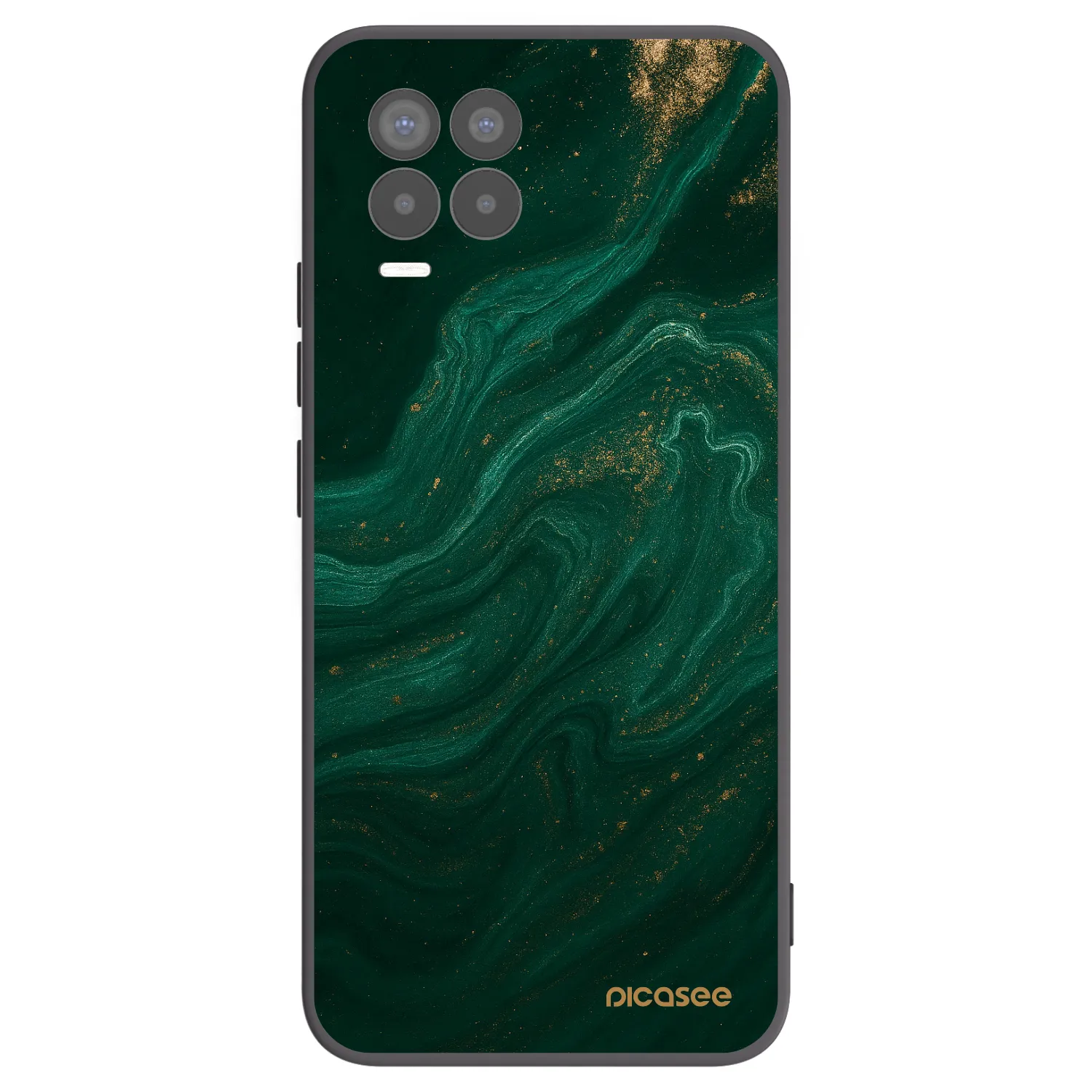 Picasee Realme 8 4G Hülle - Schwarzes Silikon - Green
