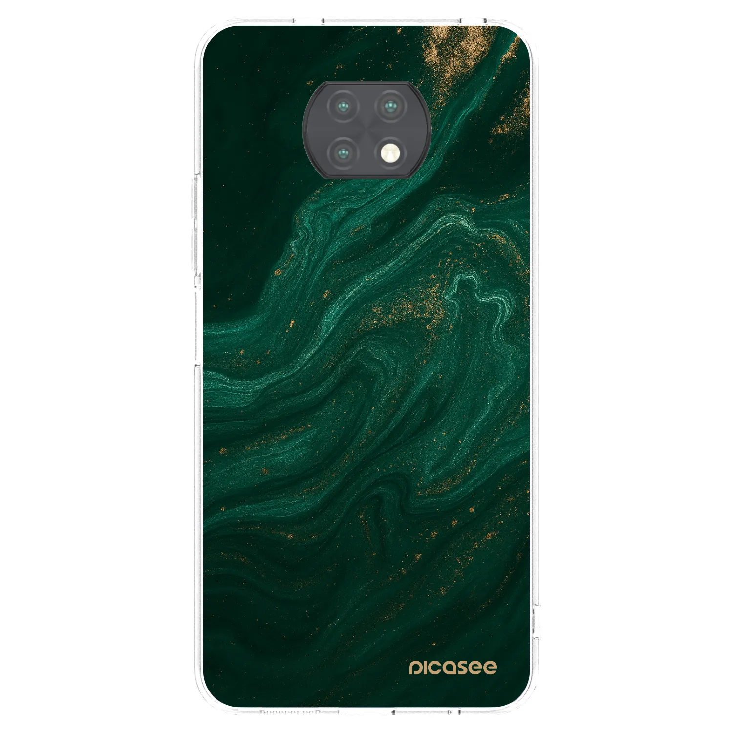 Picasee Xiaomi Redmi Note 9T Hülle - Transparentes Silikon - Green