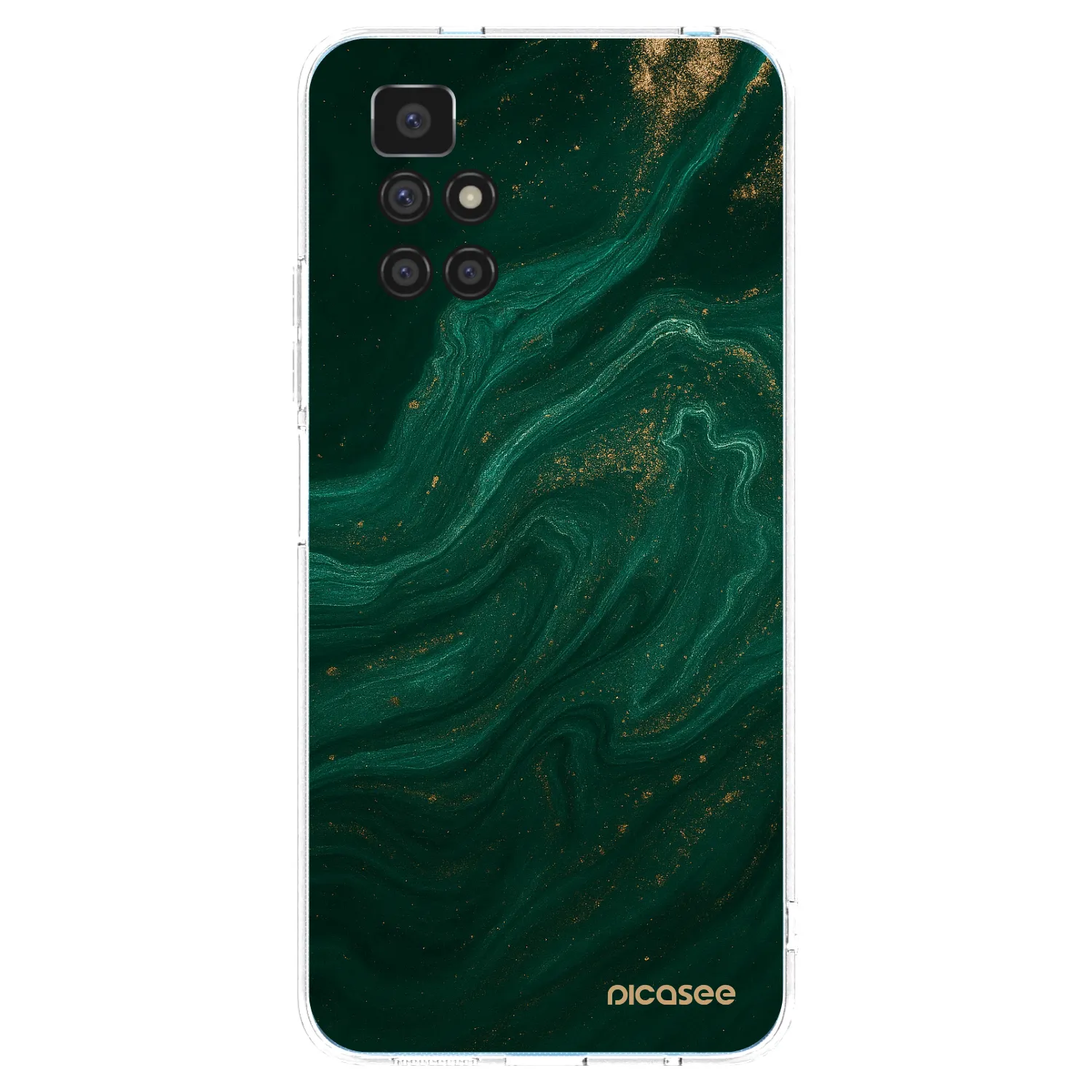 Picasee Xiaomi Redmi 10 Hülle - Transparentes Silikon - Green