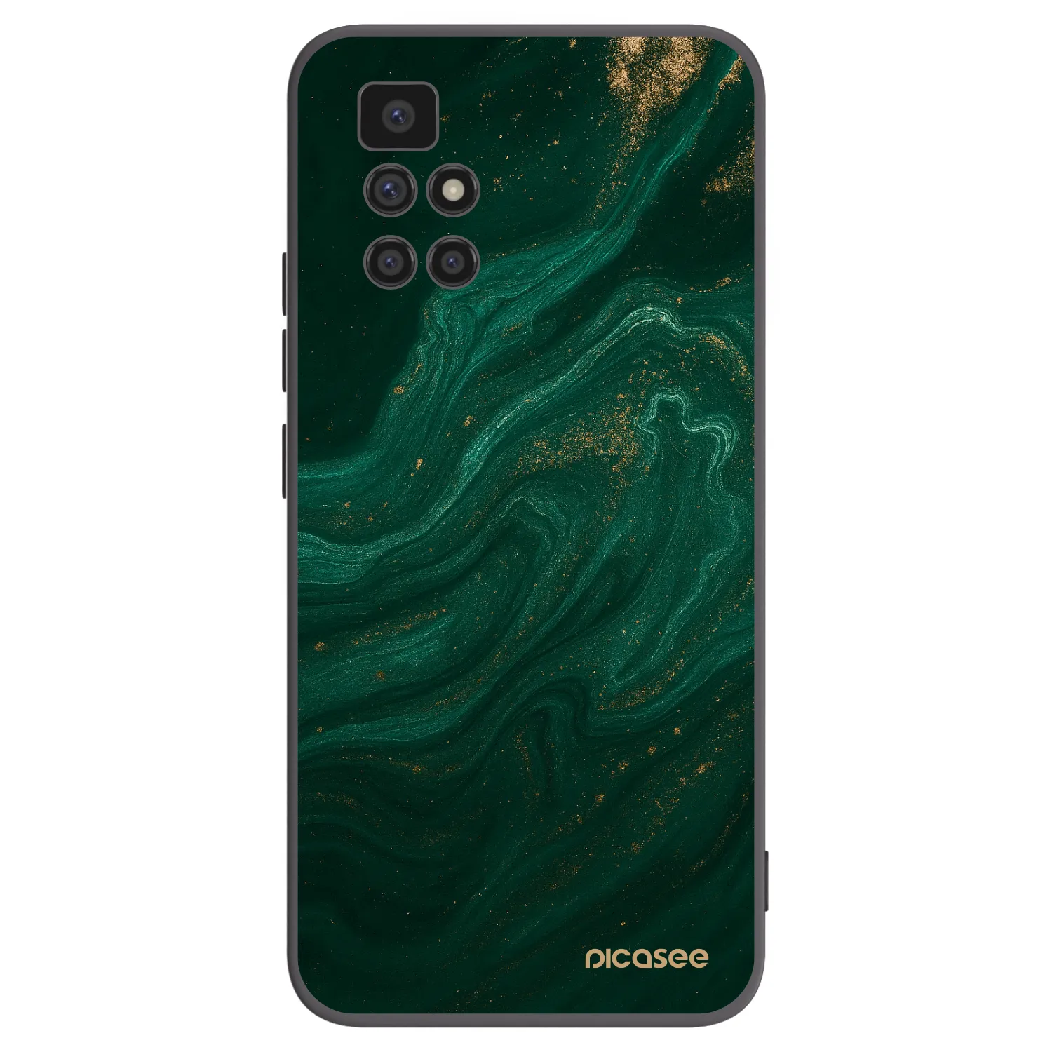 Picasee Xiaomi Redmi 10 Hülle - Schwarzes Silikon - Green
