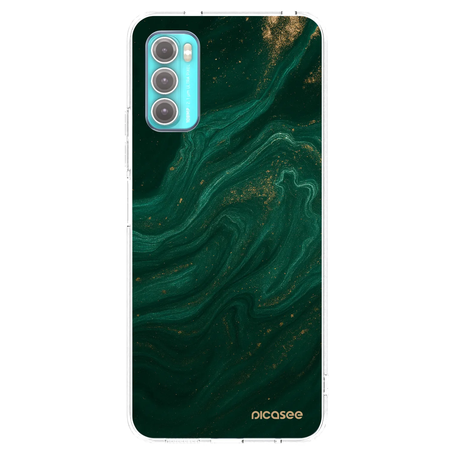 Picasee Motorola Moto G60 Hülle - Transparentes Silikon - Green