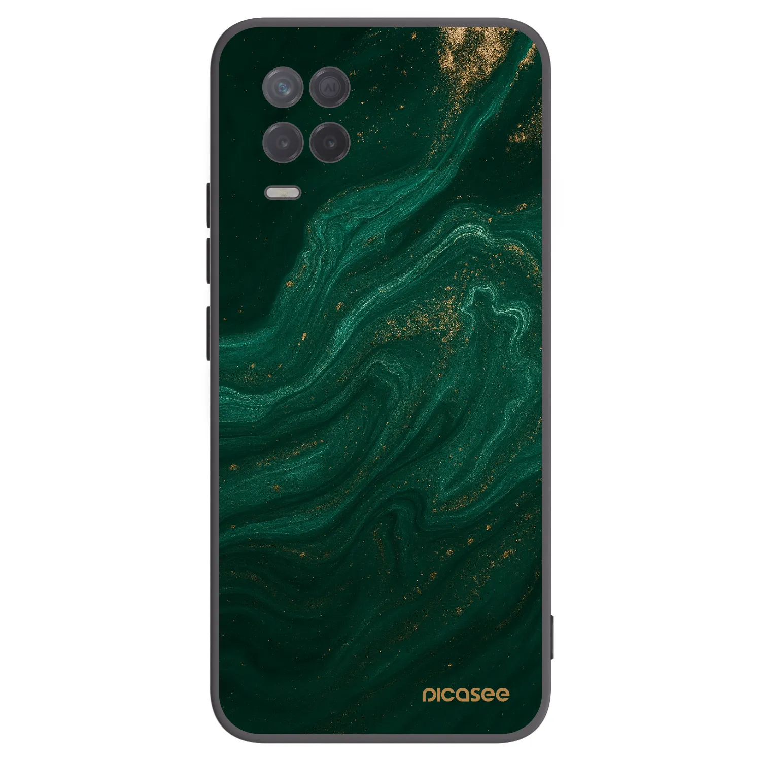 Picasee Realme 8 5G Hülle - Schwarzes Silikon - Green