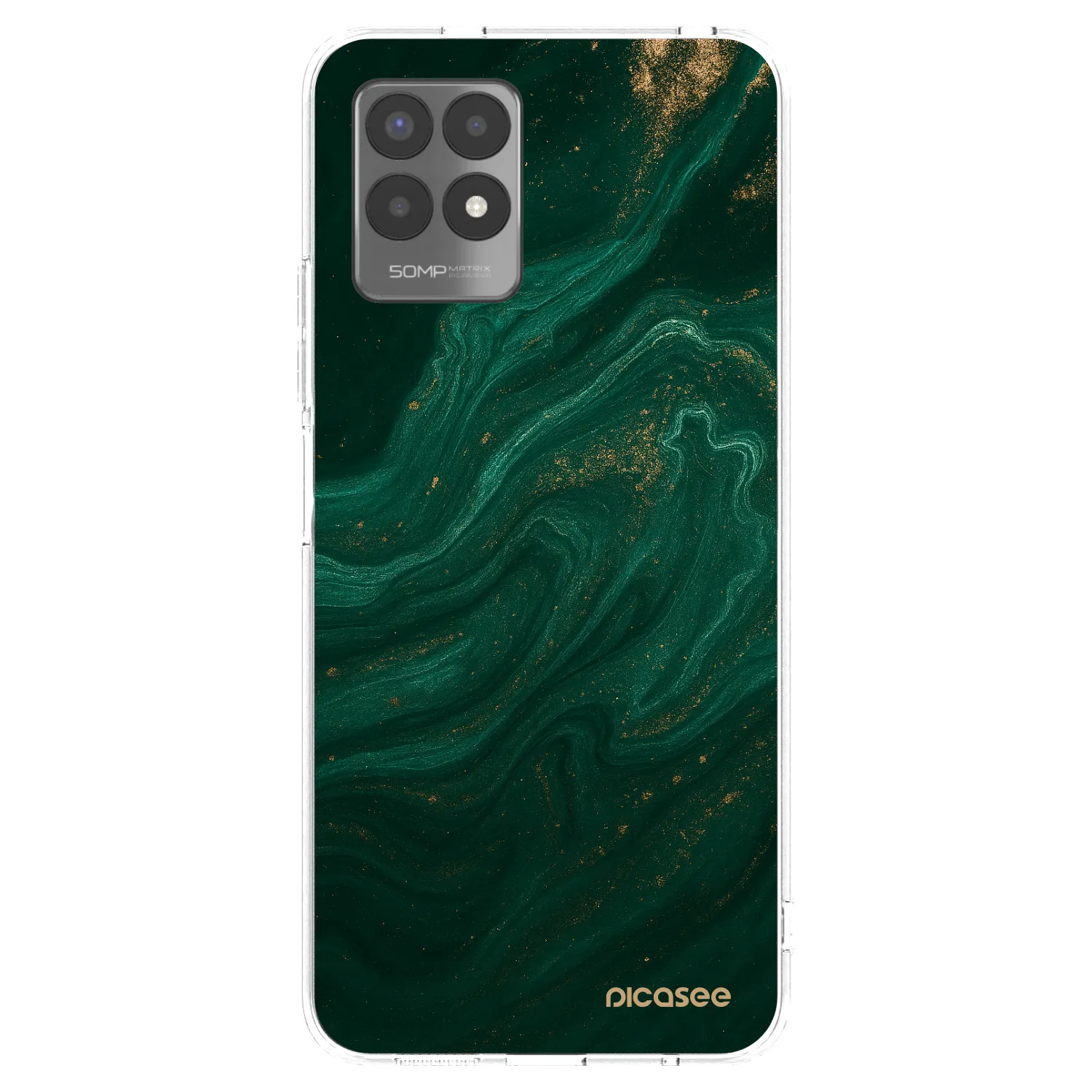 Picasee Realme 8i Hülle - Transparentes Silikon - Green