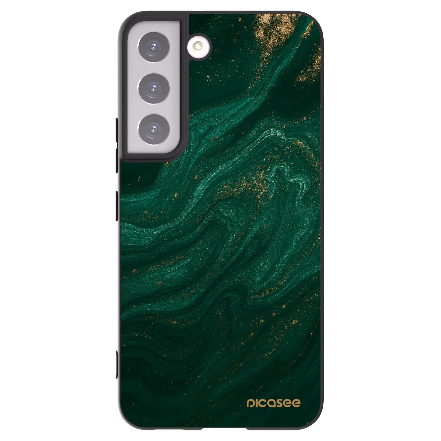 Picasee Samsung Galaxy S22 5G Hülle - Schwarzes Silikon - Green