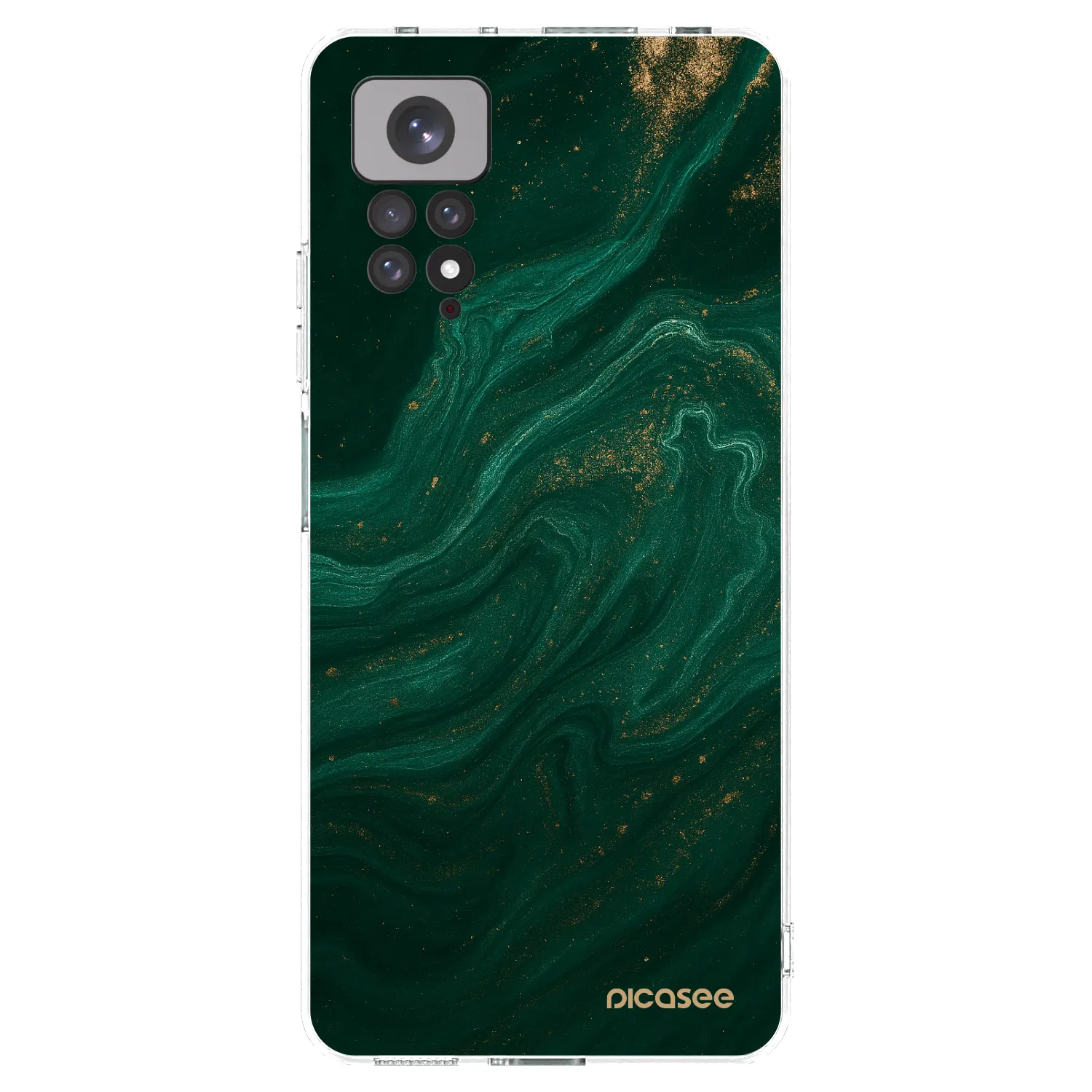 Picasee Xiaomi Redmi Note 11S 4G Hülle - Transparentes Silikon - Green