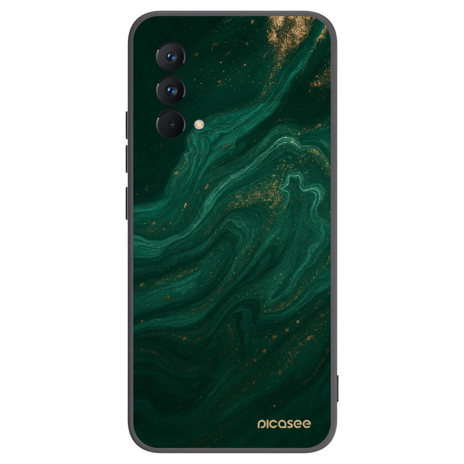 Picasee Realme GT Master Edition 5G Hülle - Schwarzes Silikon - Green