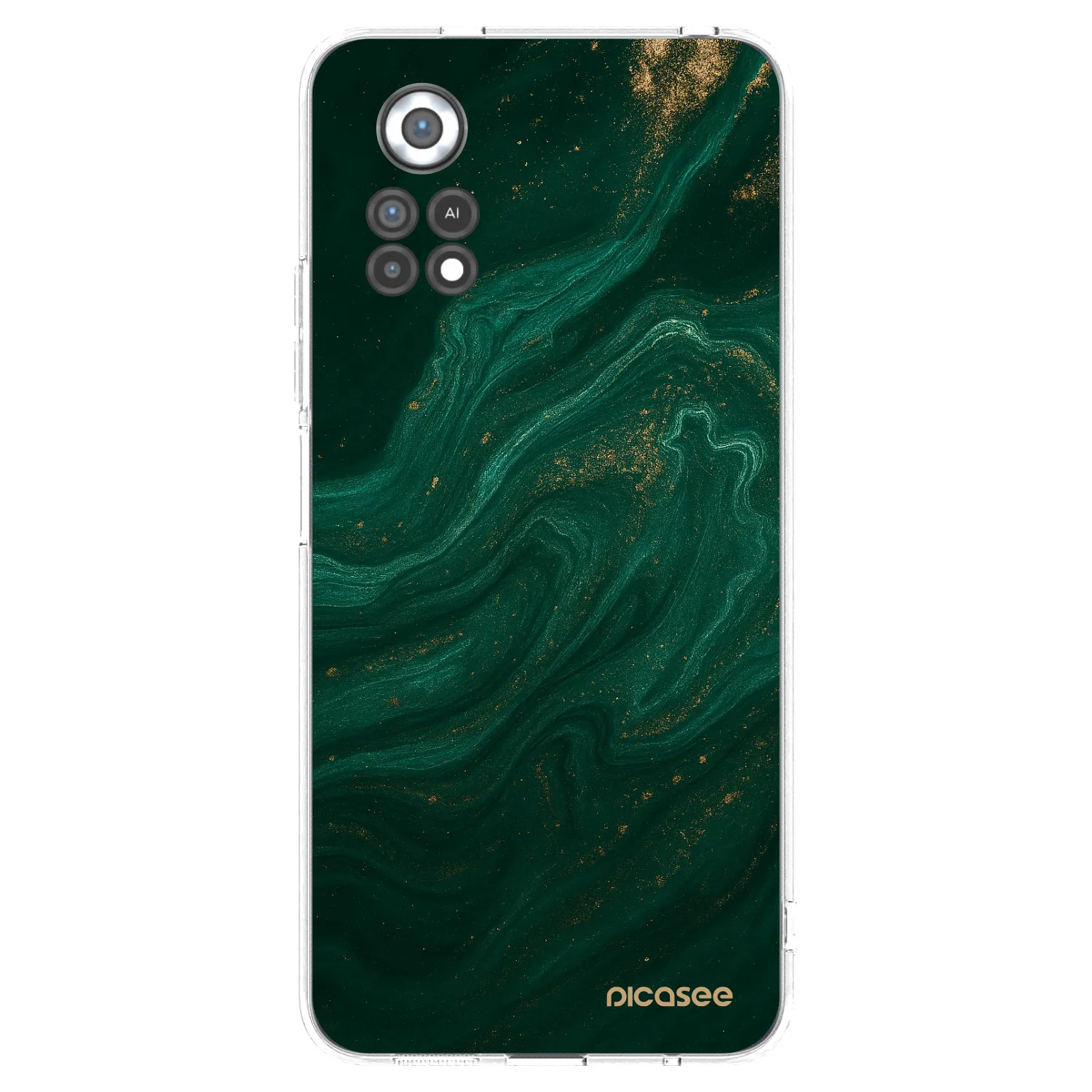 Picasee Xiaomi Poco X4 Pro 5G Hülle - Transparentes Silikon - Green
