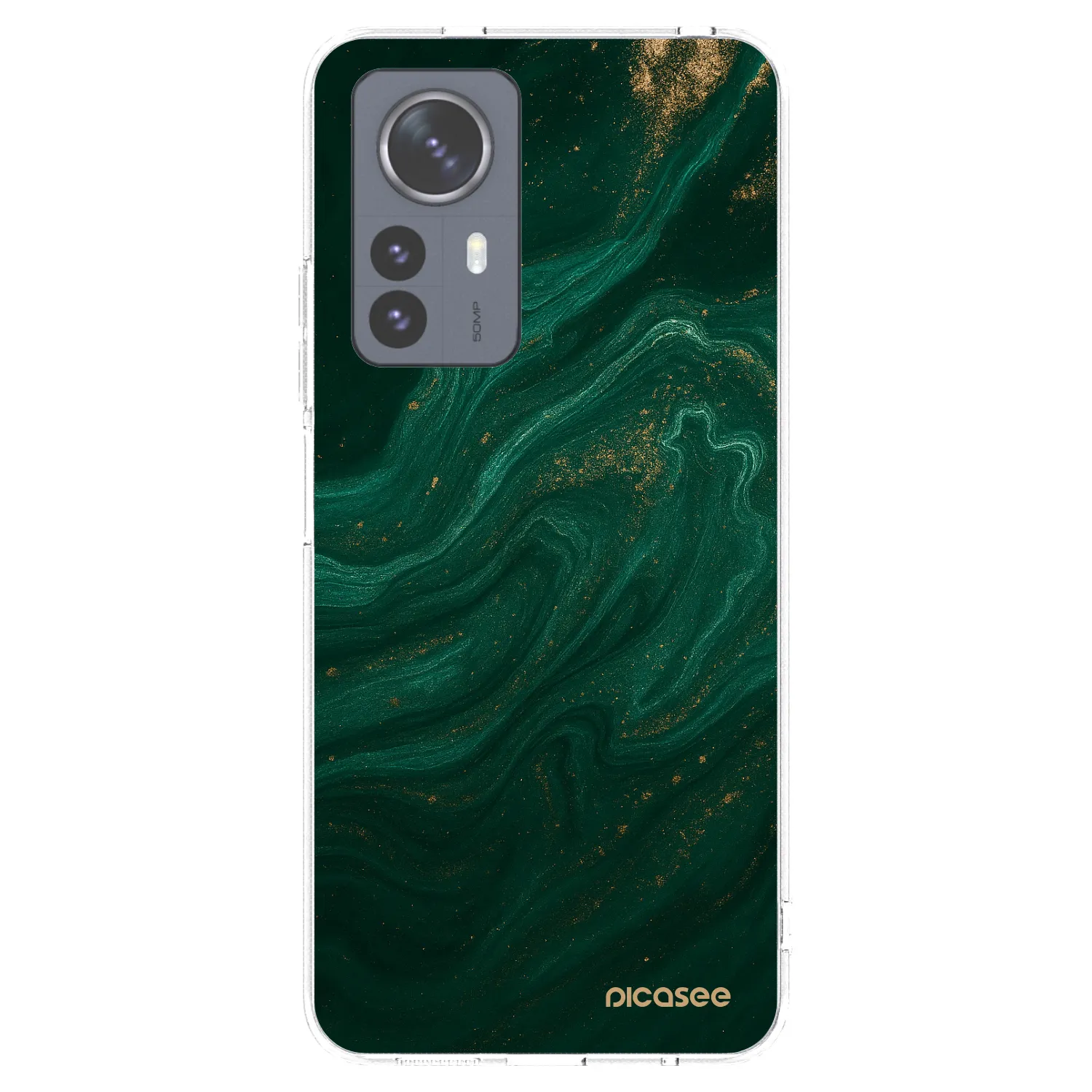 Picasee Xiaomi 12 Pro Hülle - Transparentes Silikon - Green