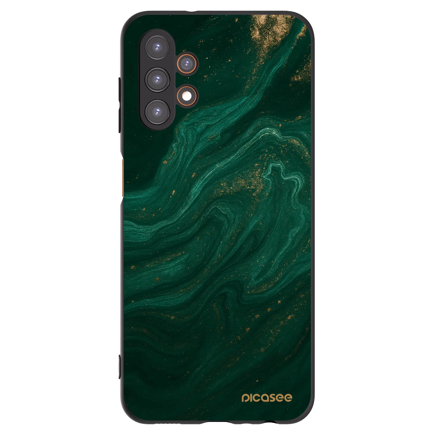 Picasee Samsung Galaxy A13 4G A135 Hülle - Schwarzes Silikon - Green