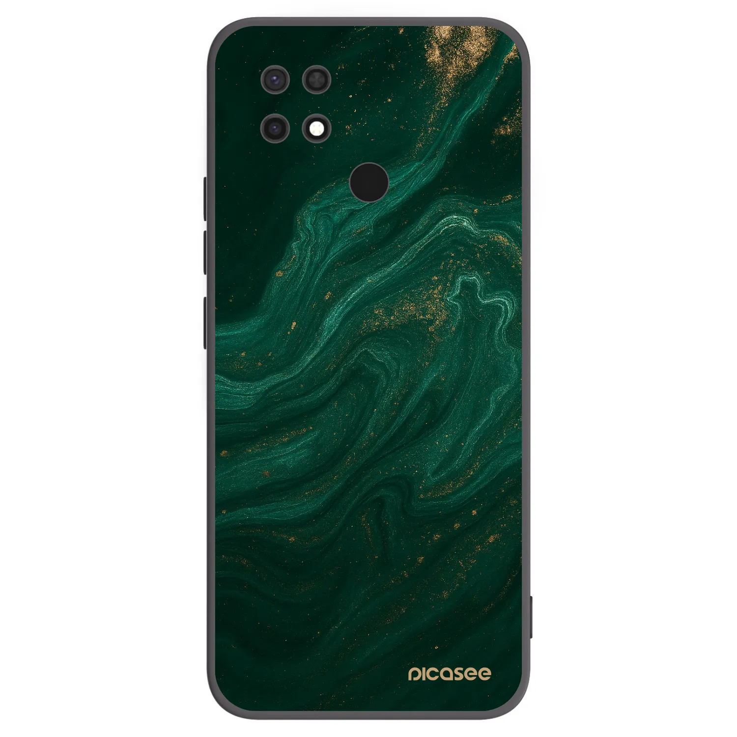 Picasee Xiaomi Redmi 10C Hülle - Schwarzes Silikon - Green