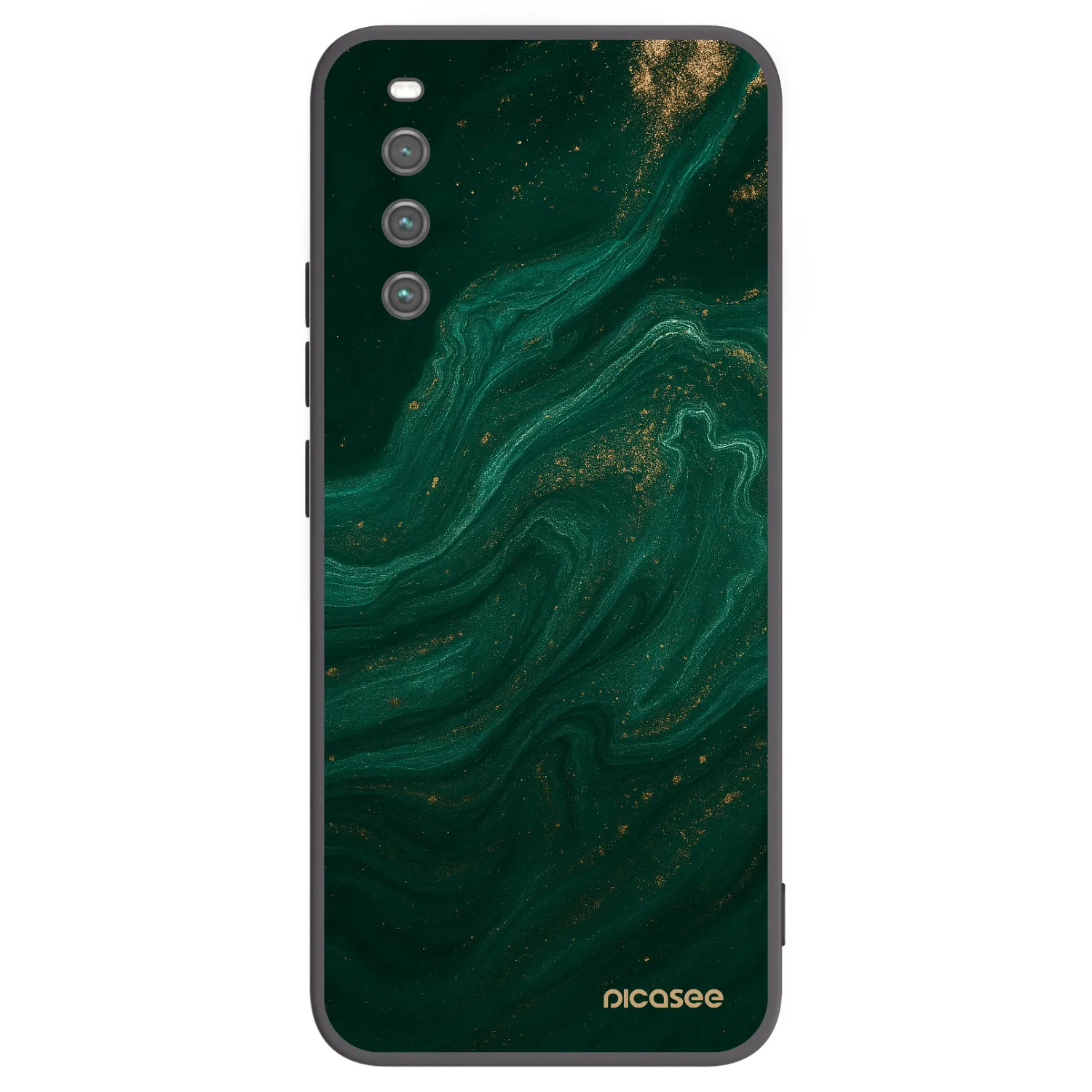 Picasee Sony Xperia 10 IV 5G Hülle - Schwarzes Silikon - Green