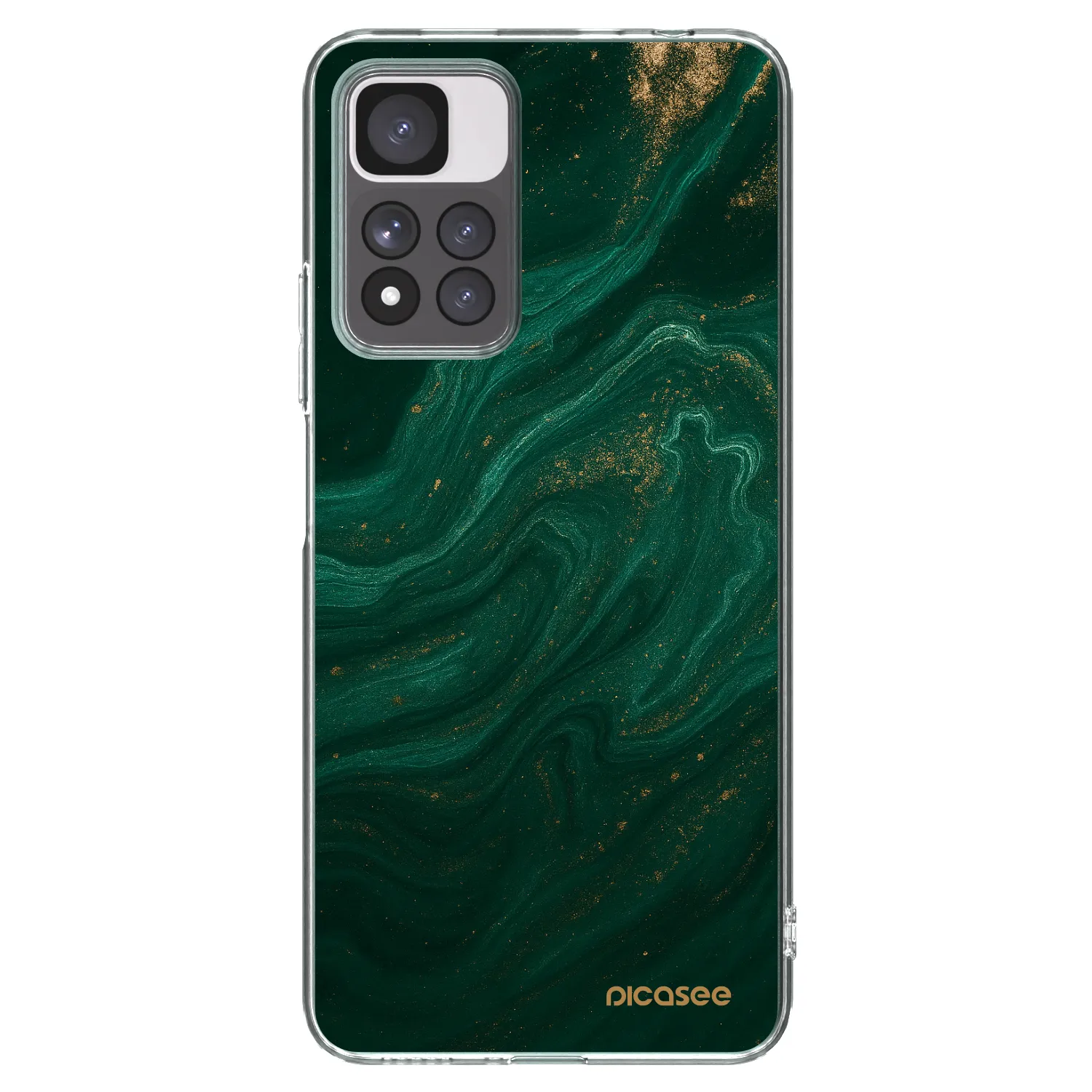 Picasee Xiaomi Redmi Note 11 Pro+ 5G Hülle - Transparentes Silikon - Green