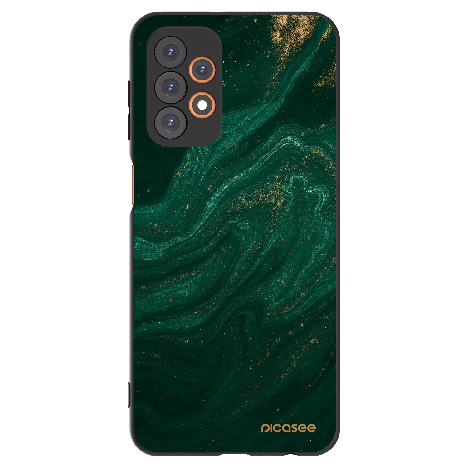 Picasee Samsung Galaxy A23 A235F 4G Hülle - Schwarzes Silikon - Green