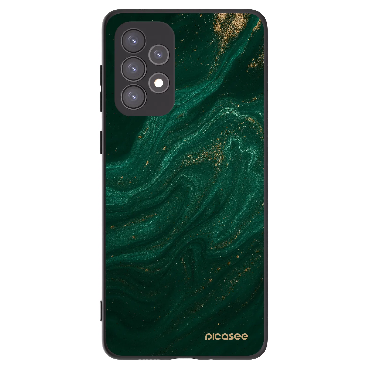 Picasee Samsung Galaxy A73 5G Hülle - Schwarzes Silikon - Green