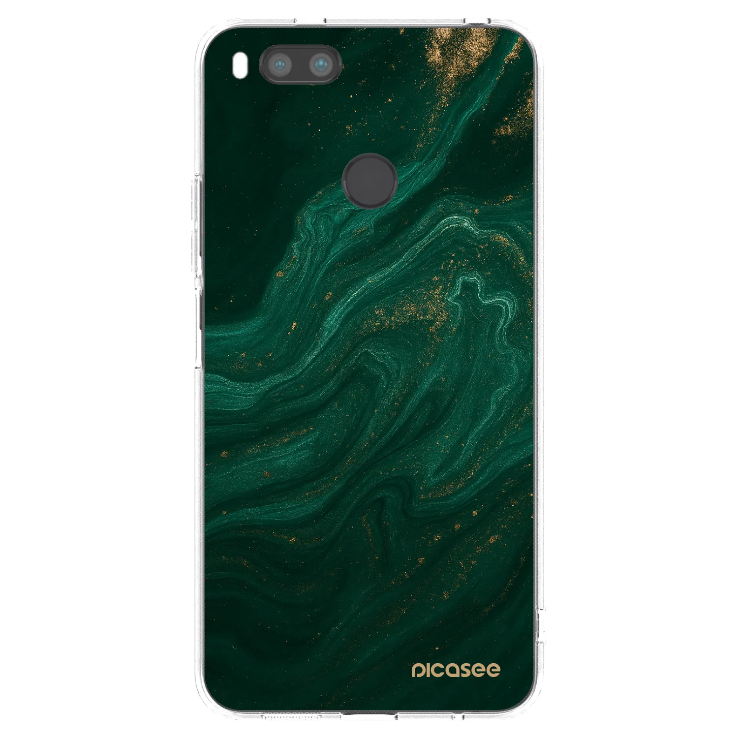 Picasee Xiaomi Redmi A1 Hülle - Transparentes Silikon - Green