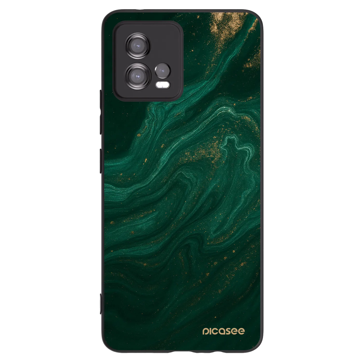 Picasee Motorola Moto G72 Hülle - Schwarzes Silikon - Green