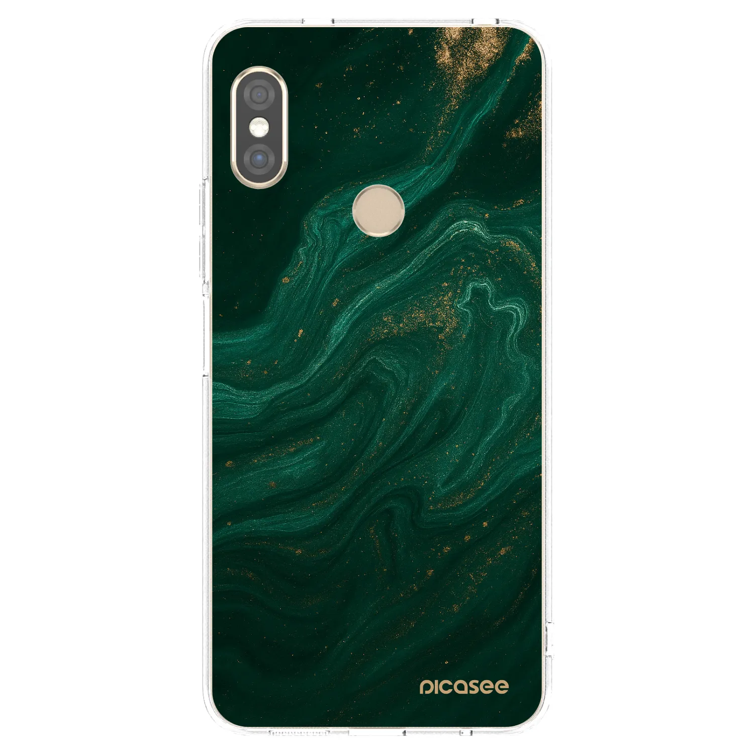 Picasee Xiaomi Redmi Note 5 Global Hülle - Transparentes Silikon - Green