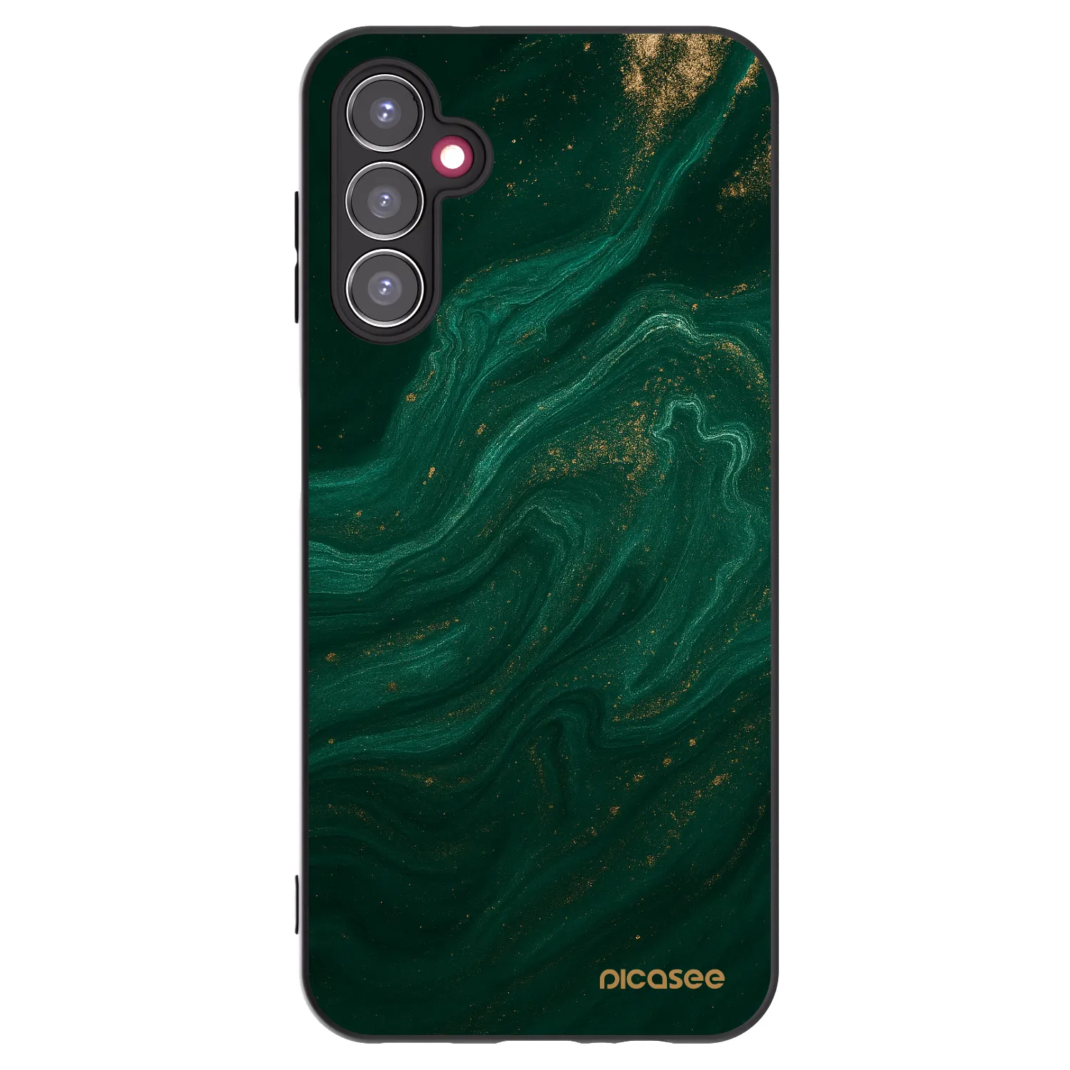 Picasee Samsung Galaxy A14 5G A146P Hülle - Schwarzes Silikon - Green