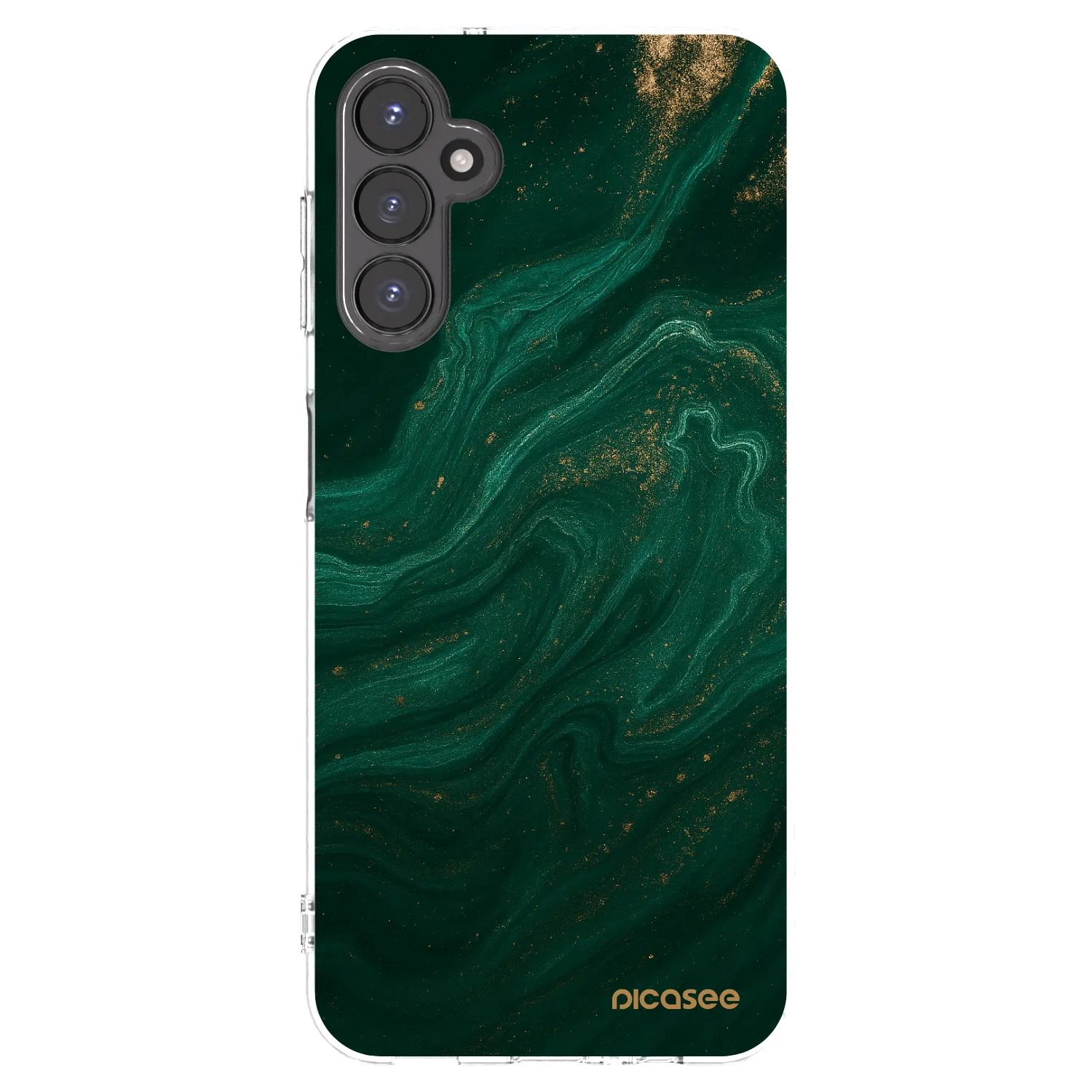 Picasee Samsung Galaxy A14 5G A146P Hülle - Transparentes Silikon - Green