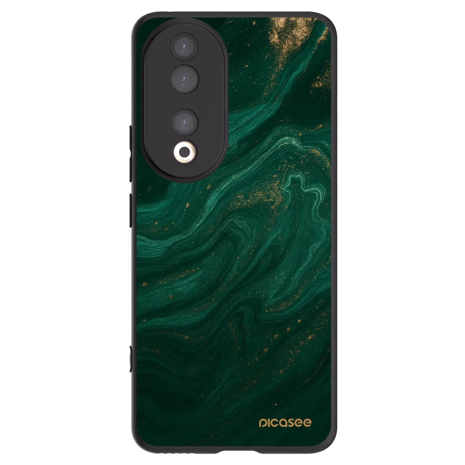 Picasee Honor 90 5G Hülle - Schwarzes Silikon - Green