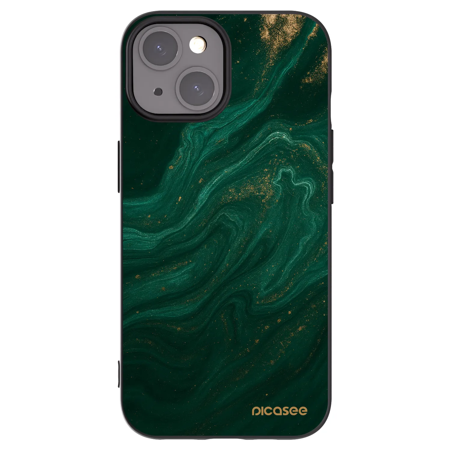 Picasee Apple iPhone 15 Hülle - Schwarzes Silikon - Green