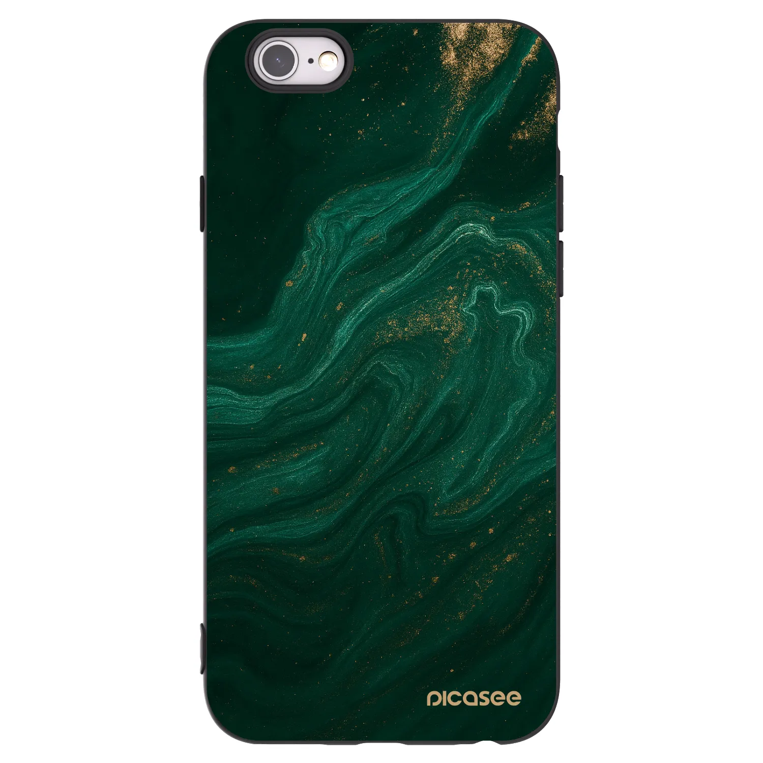 Picasee Apple iPhone 6/6S Hülle - Schwarzes Silikon - Green