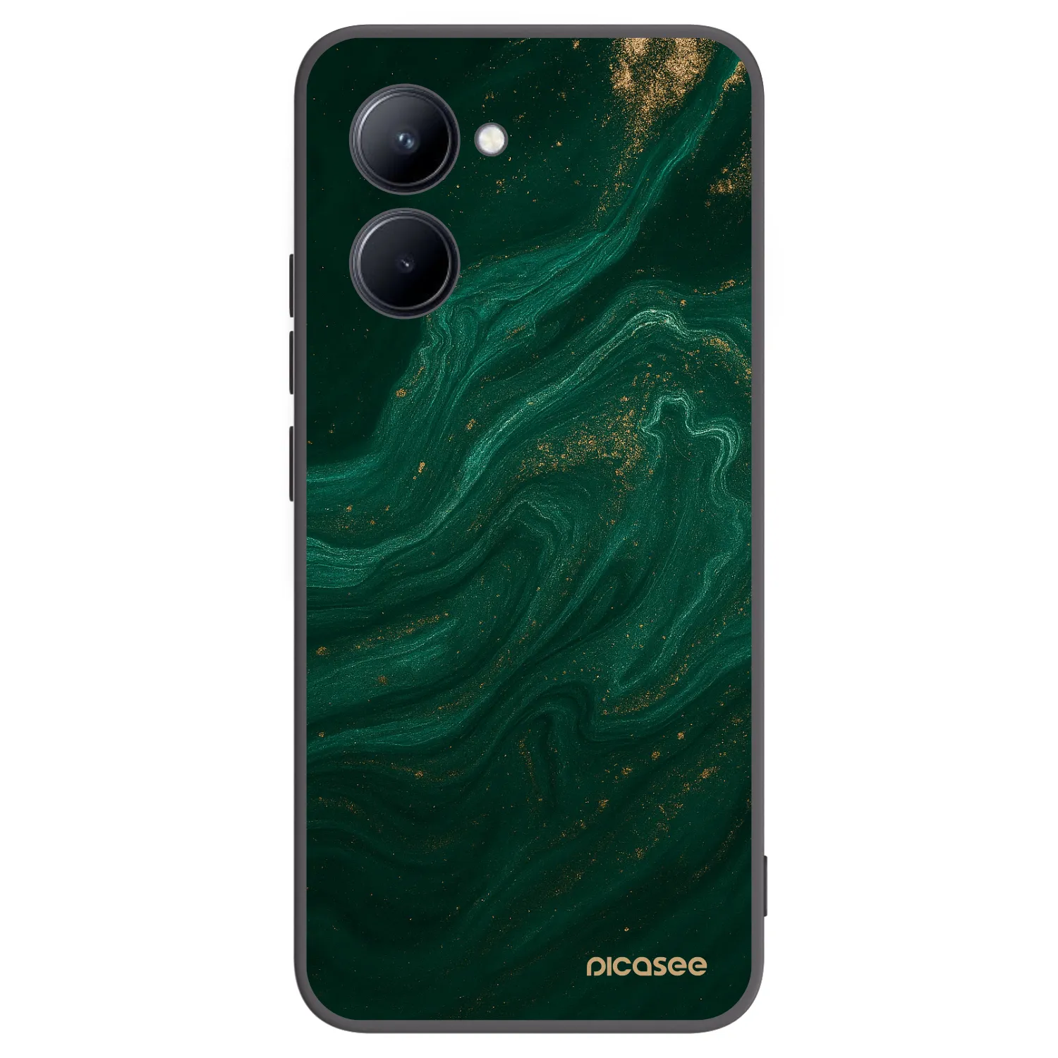 Picasee Realme C33 (2023) Hülle - Schwarzes Silikon - Green