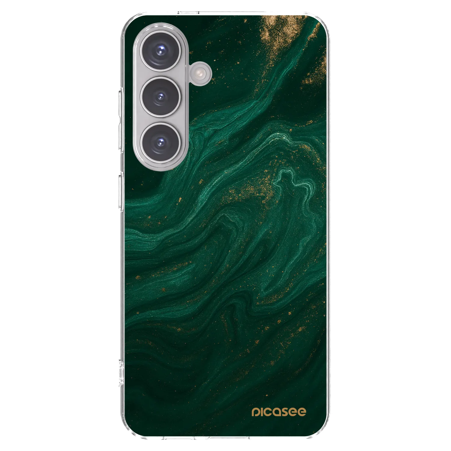 Picasee Samsung Galaxy S24 S921B 5G Hülle - Transparentes Silikon - Green