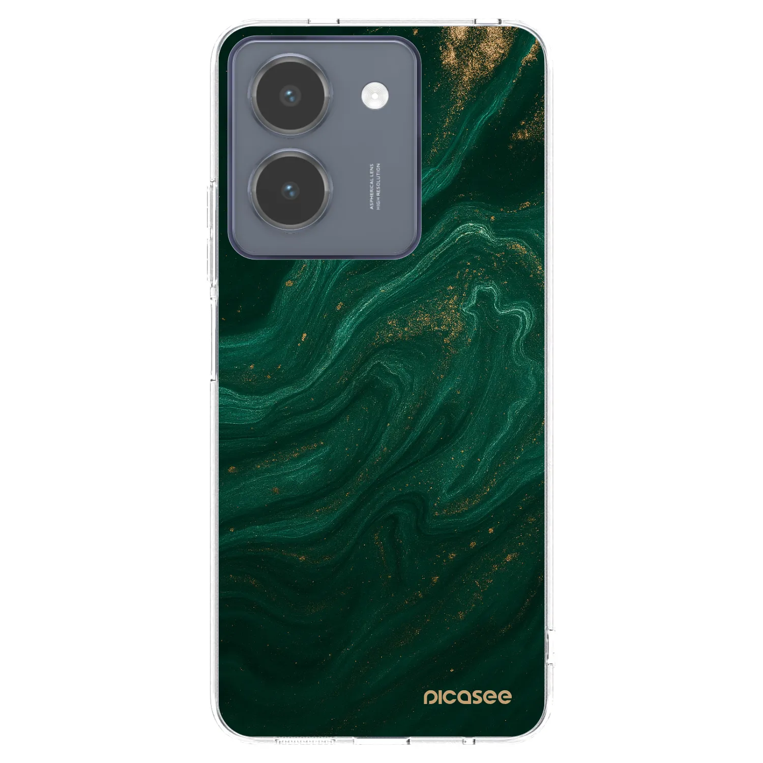 Picasee Vivo Y36 4G Hülle - Transparentes Silikon - Green